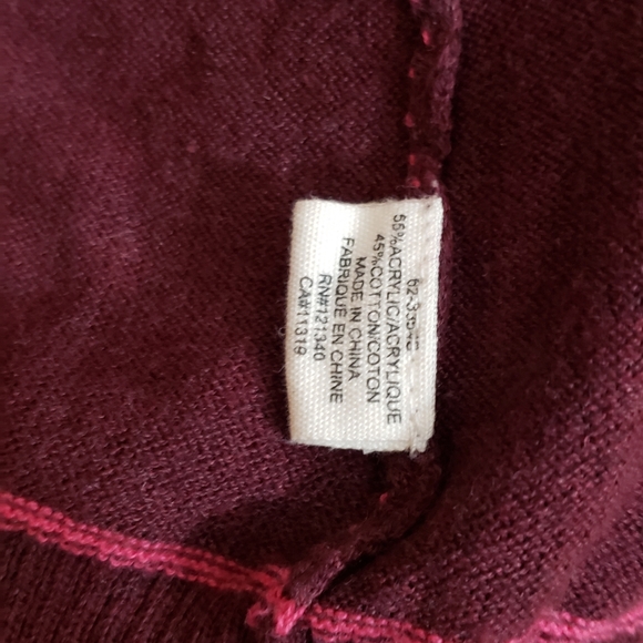 Purple stripped cardigan. Gently worn. Size M - Picture 3 of 3